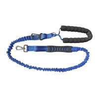 新款防爆冲牵引宠物汽车安全绳狗狗牵引绳可拉伸牵引器遛狗绳狗链 安全绳蓝色 均码长1.3米(拉长可达1.9米)