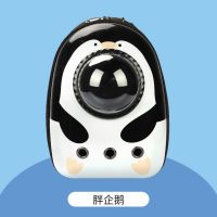 宠物外出包猫背包猫咪太空舱便携背包猫咪用品双肩背包透明装猫包 胖企鹅 标准四件套