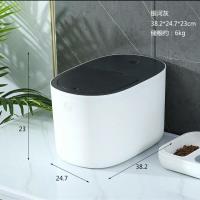 鸟语花香猫粮储存桶狗粮密封桶宠物储粮桶防潮箱猫咪收纳存储罐盒 银河灰