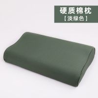 军绿陆枕头武绿橄榄绿消防海单人0406宿舍学生高低保健军枕头 陆空军绿[硬质棉]
