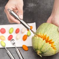 挖球器挖水果球勺子毛毛虫椭圆套装 304不锈钢多功能拼盘工具神器