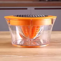 简易手动榨汁机杯 家用小型便携榨汁器 橙子柠檬水果便捷挤压 橙色