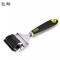 不锈钢滚轮划丝器简易家用切面条器手动面条机 神器滑丝器 面条。 图片色