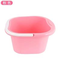 [破损包赔]足浴桶塑料按摩足浴盆家用手提洗脚桶泡脚盆过膝滚轮 [四轮加厚]四轮按摩款随机发