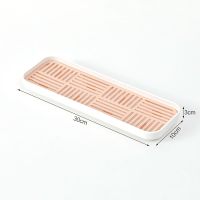 肥皂盒大号洗衣皂盒长方形加长型肥皂沥水香皂置物架洗手台香皂盒 小号粉橙