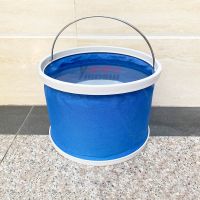 车用水桶大号折叠桶车载便携式洗车桶户外提水野钓鱼桶多功能加厚 普通薄款折叠桶9升(重三百克左右)