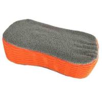 洗车海绵刷特大号擦车洗车工具 高密度8字吸水海绵擦汽车清洁神器 橘灰海绵擦一个