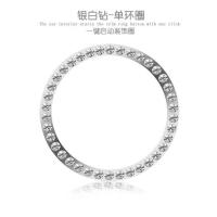 专用哈弗大狗一键启动改装按钮装饰贴H2 H7 H6 M6 F5 H8 H9保护盖 银钻[单环]