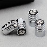 奔驰GLC新C级C260L新A级A200L保护C180L内饰改装E级E300L门锁盖扣 奔驰标[铝合金气门嘴]4个装