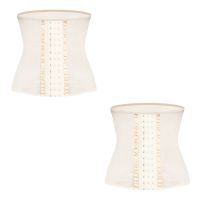 2条装/束腰带女腰封束腹束缚产后收腹带神器夏薄款塑身瘦身衣学生 肤+肤 M