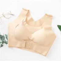 薄款无痕收腹背心塑身衣大码内衣聚拢文胸束腰瘦肚子收腹带瘦身衣 短款肤色 聚拢款 M 90-105斤