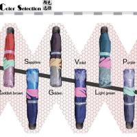 天堂伞黑胶太阳伞防紫外线遮阳伞三折叠晴雨两用女学生防晒伞 特价款[颜色随机]