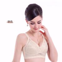 大胸显小全罩杯文胸无钢圈超薄款胖MM加大码胸罩缩胸显胸小内衣女 肤色 75B/34B