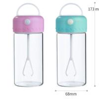 懒人玻璃电动搅拌杯自动便携奶粉蛋白粉摇摇杯健身杯奶昔搅拌杯 (绿色)