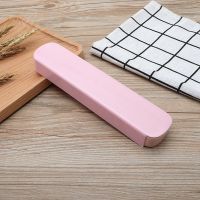 [买一套送一套]不锈钢便携餐具三件套筷勺叉子学生成人儿童餐具 小盒[不含餐具] 北欧粉[买一套送同款一套]