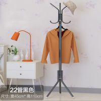 [加粗管]衣帽架落地简易挂衣架时尚创意卧室铁艺衣服架子挂包架 儿童款黑色-防锈