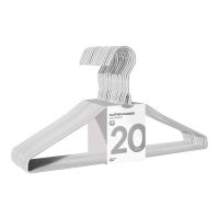 生活无忧LATTLIV 北欧风浸塑防滑衣架 20支39*5*21.8cm 晾衣服 [浸塑防滑]北欧风衣架20支