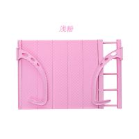 阳台晾衣架暖气片多功能衣架百变魔术伸缩挂架衣服收纳宿舍衣架子 粉红色 长38到55cm宽35cm