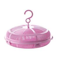 多功能可挂式晾晒网干货衣物晾晒网兜透气沥水可折叠晾晒架 紫色