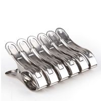 36个装 超大号不锈钢夹子晒被夹晾衣夹 晾被子大夹子强力防风夹晒 6只装特大号被夹