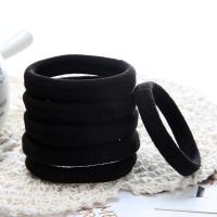 头绳女黑色加粗扎马尾皮筋发圈发饰成人皮套无缝高弹力发绳套装 试用装【5根装】