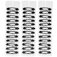 10~60个韩版BB夹一字夹黑色边夹简约刘海发夹碎发夹水钻头饰发饰 [中号][花边款]3板36个