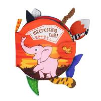 Lala拉拉布书我学我会立体布书系鞋带扣扣子拉拉链早教布书礼盒 尾巴书