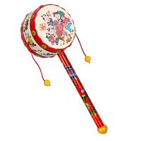 婴儿玩具手摇鼓拨浪鼓 3-6-12个月0-1岁宝宝新生儿幼儿益智玩具 吉祥拨浪鼓