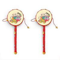 婴儿玩具手摇鼓拨浪鼓 3-6-12个月0-1岁宝宝新生儿幼儿益智玩具 拨浪鼓*2