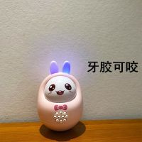 牙胶可咬不倒翁玩具早教机故事机婴儿3-6-12个月宝宝益智儿童男女 萌萌兔不倒翁[85个早教内容] 粉色 没有电池
