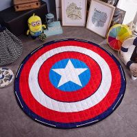 爬行垫儿童环保地毯全棉加厚婴儿宝宝垫子玩具收纳地垫游戏爬爬垫 美国队长