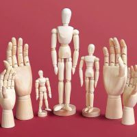 木头人偶关节人模型速写绘画用小人木手12寸 8寸灵活可动木头人偶 4.5寸木人（标准尺寸14CM）