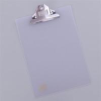 板夹蝴蝶夹透明PP塑料写字板记事文件板夹菜单夹票据夹A4A5A6夹板 信奇A6彩色蝴蝶夹 透明白803A