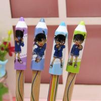 儿童卡通铅笔帽保护套创意小学生笔盖延长器韩版简约防戳铅笔套 柯南2包8枚(体验价)
