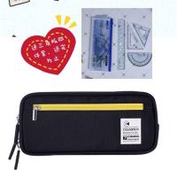 大容量文具盒多功能学生笔袋中小学生铅笔盒工厂直销 大容量三层笔袋黑色