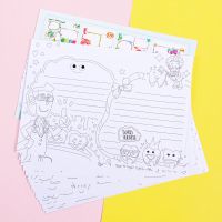 手抄报中小学生半成品通用万能素材模板手抄报全年传统节日黑板报 A4/16K线稿手抄报16张/加厚