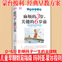 麻烦的3岁 关键的6岁前 家庭教育孩子早教育儿百科 好妈妈胜过好老师 0-6岁性格培养习惯养成蒙台梭利幼儿园老师读物情商