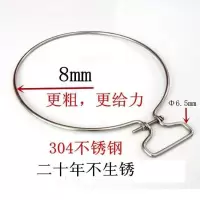 不锈钢箍砧板提手菜板圆形加固钢圈菜墩防裂包边抱箍案板圆柱卡箍 直径33厘米圆形菜墩钢圈
