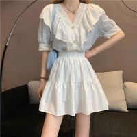 夏季半身短裙ins超仙显瘦2021新款蓬蓬裙百搭松紧高腰短裙半身裙 白色 (有内衬)不透 S 建议60-80斤