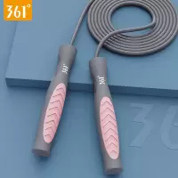 361度硅胶跳绳健身减肥燃脂瘦身成人儿童小学生中考专业竞速专用 莫奈粉