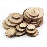 年轮圆木片diy手绘钻装饰画创意原木片幼儿园儿童绘画木片松木片 直径3-4厘米厚0.5厘米(15个)
