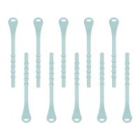 FaSoLa 硅胶扎带 绳捆绑数据线卡扣强力多功能集线电源线收纳束 橄榄绿