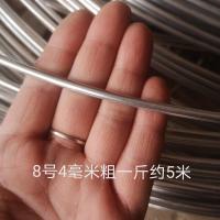 铁丝防锈镀锌软铁丝家用搭大棚手工DIY挂窗帘晾衣绳工地细铁丝线 8号一斤5米*粗4mm 1斤