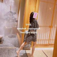 2021春季新款法式复古设计感轻奢风长袖森系收腰显瘦碎花连衣裙女 黑色[短款] [配原版皮带] S 建议80-95斤