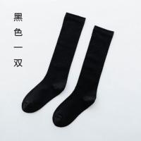 显瘦小腿袜女JK袜子日系夏季薄款棉中长筒袜ins潮学生韩版及膝袜 一双黑色