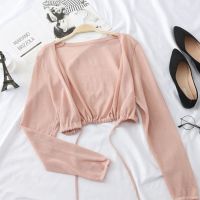 夏季外搭小披肩雪纺衫配吊带裙子短款防晒衣女开衫上衣薄款外套女 [809粉色] 2XL