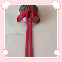 古装头饰雪纺影楼发带超细发带小清新头发绑带飘带中国风腰带汉服 酒红色 长1.7米 一根