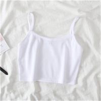 t恤女短袖短款露脐装设计感法式小众辣妹盐系炸街小心机 甜辣上衣 394#白色 XXS 10~15斤