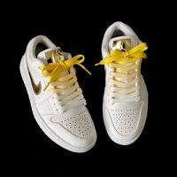 适配AF1AJ1AJ5彩色1970s冰激凌鸳鸯奶油171179C蓝绿黄渐变色鞋带 黄白渐变 120cm/2根