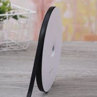 0.3-5cm宽涤纶带发饰优质织带黑色丝带缎带绸带飘带布带绑带织带 0.6cm宽91米/卷